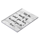 Rumi Zitat inspirierend Notizblock (Linke Seite)