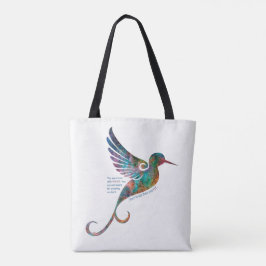 Rumi Zitat mit Kolibri-Taschen-Tasche Tasche