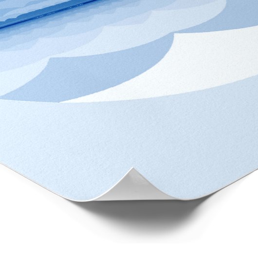 Rumi Zitat Poster Art. Ocean Mandala Inspiration. (Ecke)