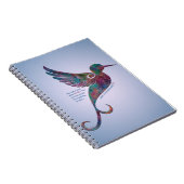 Rumi Zitat "Sie waren geboren mit Flügeln " Notizblock (Rechte Seite)