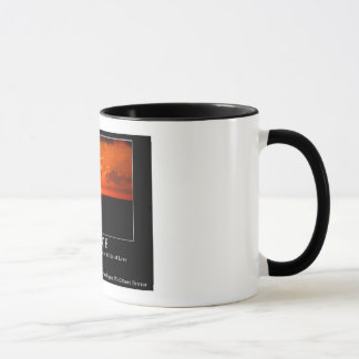 Rumi Zitat und Sonnenuntergang auf der Ringer-Tass Tasse