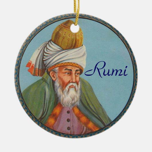 Rumi Zitatverzierung Keramikornament (Vorne)