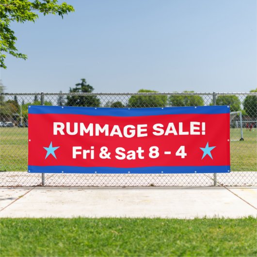 Rummage Sale! Custom Patriotic Banner (InSitu)
