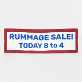 Rummage Sale! Custom Patriotic Banner (Horizontal)