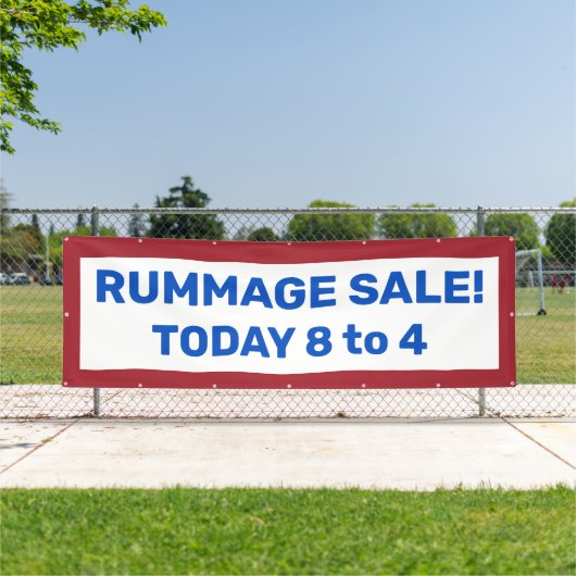 Rummage Sale! Custom Patriotic Banner (InSitu)