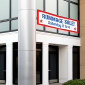 Rummage Sale Patriotic Banner (Äußeres Gebäude)