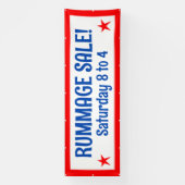 Rummage Sale Patriotic Banner (Vertikal)
