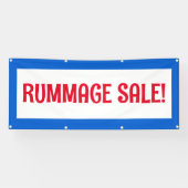 Rummage Sale! Rot-Weiß- und Blautafel Banner (Horizontal)