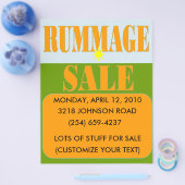 RUMMAGE SALE SIGN/FLYER FLYER (Einzeln)
