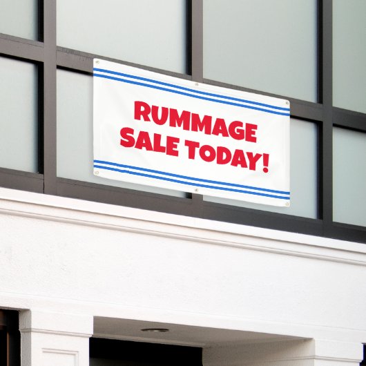 Rummage Sale Today Banner (Äußeres Gebäude)