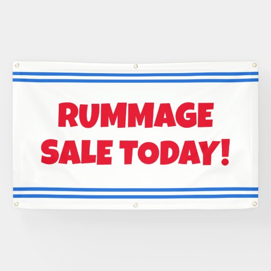Rummage Sale Today Banner (Horizontal)