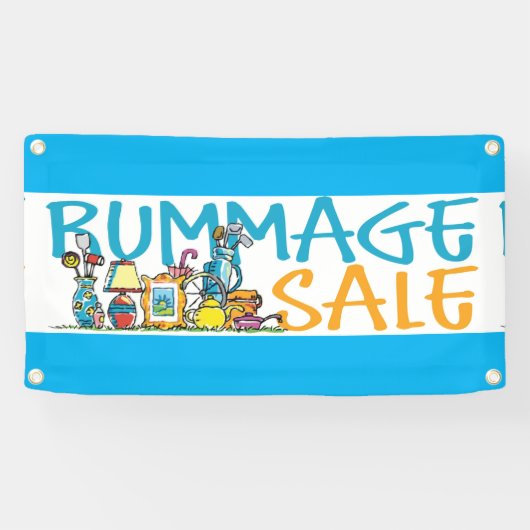 Rummage Verkauf Banner (Horizontal)