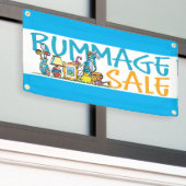 Rummage Verkauf Banner (Äußeres Gebäude)