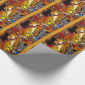 Rummelplatz-Pferd Geschenkpapier (Ecke)