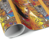 Rummelplatz-Pferd Geschenkpapier (Rolleneckpunkt)