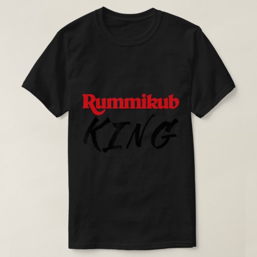 Rummikub T - Shirt Rummikub King Player Fan (Design vorne)