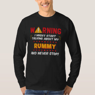 Rummy-Kartenspieler macht Witz-Grafik T-Shirt