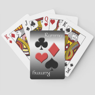 Rummy-Silber Metallblick Spielkarten
