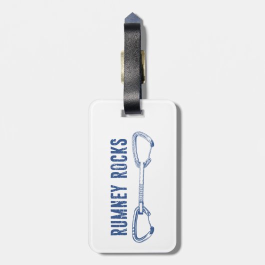 Rumney Rocks Climbing Quickziehen Gepäckanhänger (Rückseite vertikal)