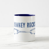 Rumney Rocks Climbing Quickziehen Zweifarbige Tasse (Mittel)