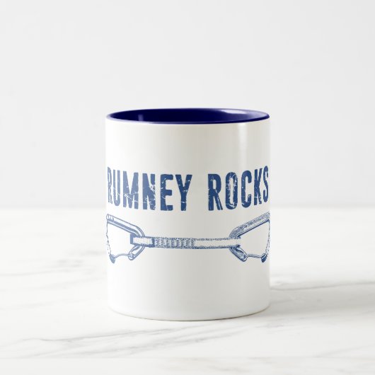 Rumney Rocks Climbing Quickziehen Zweifarbige Tasse (Mittel)