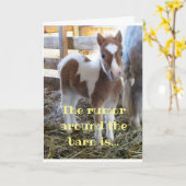 RUMOR UM DIE BARN IST, DASS SIE "30". KARTE (Gelbe Blume)