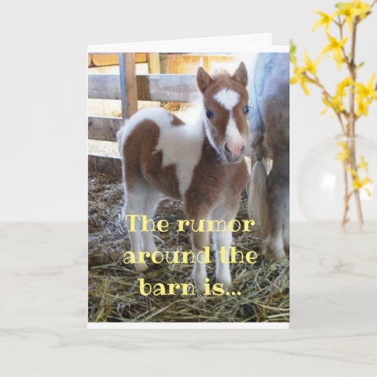 RUMOR UM DIE BARN IST, DASS SIE "30". KARTE (Gelbe Blume)