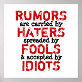 RUMORS ~ 12x12 Poster (Vorne)