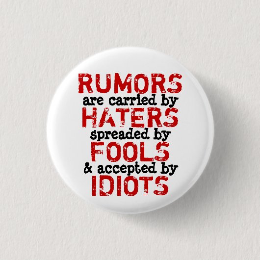 RUMORS ~ Button Truism (Vorderseite)