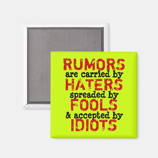 RUMORS ~ Magnet Truism (Vorderseite/Rückseite)
