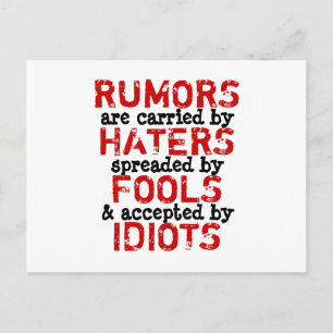 RUMORS - Postcard Truism / Philosophie Postkarte