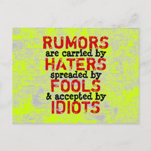 RUMORS - Postcard Truism / Philosophie Postkarte