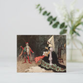 Rumpelstilzchen Princess Vintag Fairy Tale Postkarte (Stehend Vorderseite)