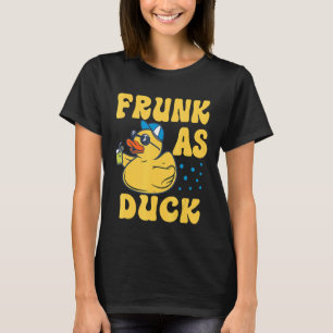 Rumpf als Ente Rubber Duck Drink Meme Spaß 4 T-Shirt