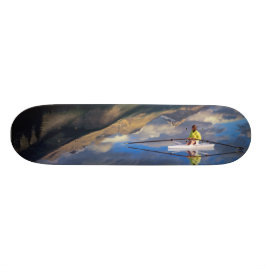 Rumpf am Banff Lake in Kanada (MR) Skateboard