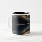 Rumpf am Banff Lake in Kanada (MR) Zweifarbige Tasse (Vorderseite Links)