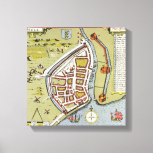 Rumpf, Detail von der Karte der Nord- und Leinwanddruck