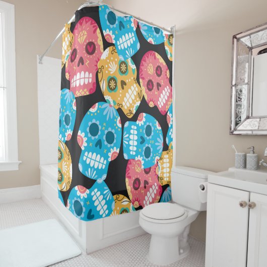 Rumpf nahtloser Hintergrund Duschvorhang (Beispiel)