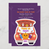 Rumpf oder Leckerei Halloween Einladung (Vorne/Hinten)