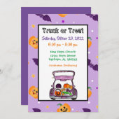 Rumpf oder Leckerei Halloween Einladung (Vorne/Hinten)