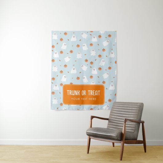 Rumpf oder Leckerei Halloween Hangwagenbanner Wandteppich (Beispiel)