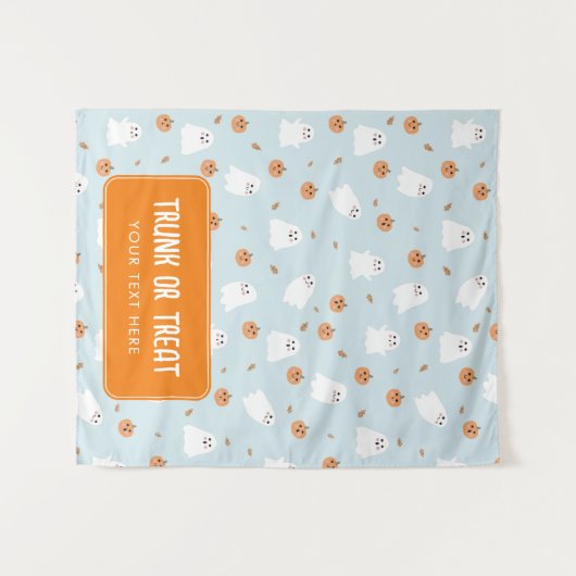 Rumpf oder Leckerei Halloween Hangwagenbanner Wandteppich (Vorderseite (Horizontal))