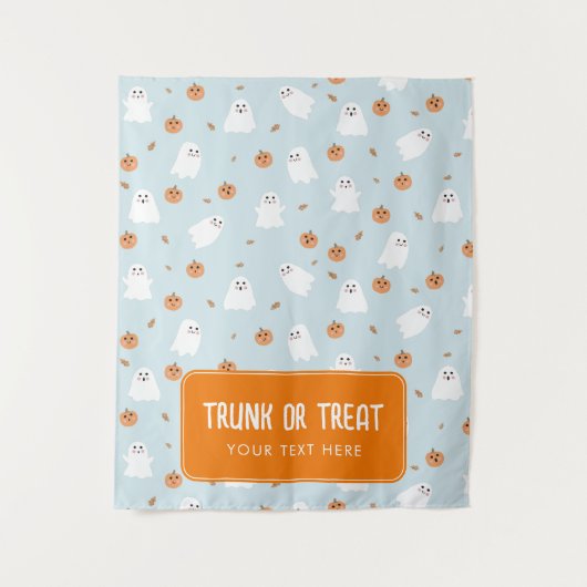 Rumpf oder Leckerei Halloween Hangwagenbanner Wandteppich (Vorderseite)