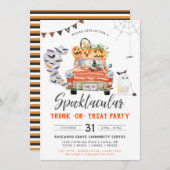 Rumpf oder Leckerei | Halloween-Party-Einladung Einladung (Vorne/Hinten)