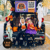 Rumpf oder Leckerei Halloween QR Business Banner