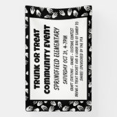 Rumpf oder Leckerei Halloween-Skelettbanner Banner (Vertikal)