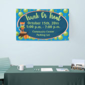 Rumpf oder Leckerei mit Niedlichem Super Hero Fox Banner (Messeveranstaltung)