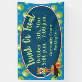 Rumpf oder Leckerei mit Niedlichem Super Hero Fox Banner (Vertikal)