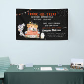 Rumpf oder Leckerei | Modernes Halloween-Party Banner (Messeveranstaltung)