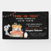 Rumpf oder Leckerei | Modernes Halloween-Party Banner (Horizontal)